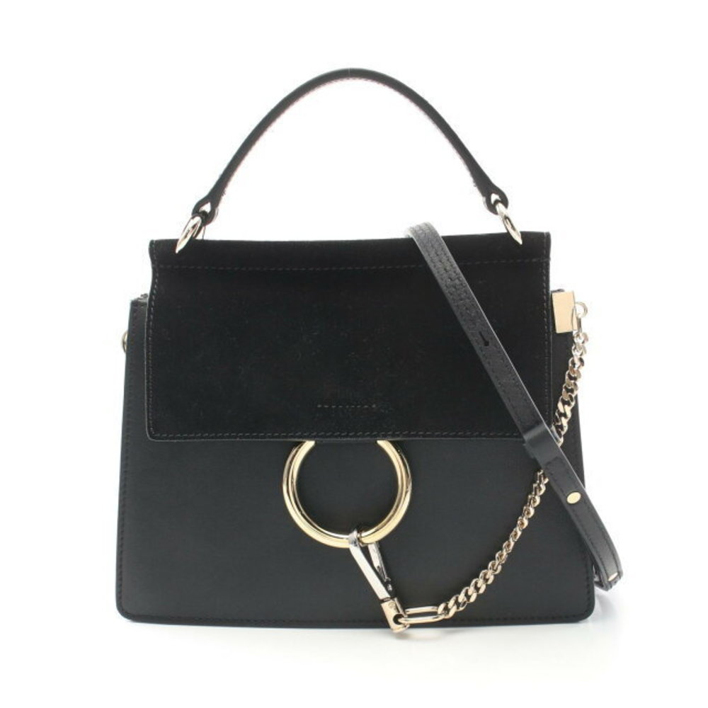 Chloe FAYE handbag leather suede black